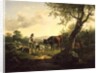 Landscape with a Shepherd, 1826 by Friedrich Gauermann