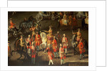 A Cavalcade in the Winter Riding School of the Vienna Hof to celebrate the defeat of the French army at Prague, 1743 by Martin van Mytens or Meytens