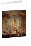 Coronation Banquet of Joseph II in Frankfurt, 1764 by Martin van Mytens or Meytens