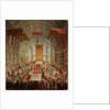 Coronation Banquet of Joseph II in Frankfurt, 1764 by Martin van Mytens or Meytens