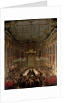 Banquet in the Redoutensaal, Vienna, 1760 by Martin van Mytens or Meytens