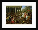The Destruction of the Temples in Jerusalem by Titus, c.1638/39 by Nicolas Poussin