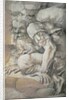 Giant, sketch for the fresco of the Fall of the Giants, Palazzo del Te, Mantua, 1531/32 by Giulio Romano