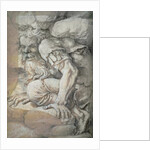 Giant, sketch for the fresco of the Fall of the Giants, Palazzo del Te, Mantua, 1531/32 by Giulio Romano