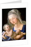 Virgin and child holding a half-eaten pear, 1512 by Albrecht Dürer or Duerer
