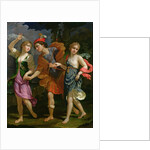 Theseus with Ariadne and Phaedra, the daughters of King Minos, 1702 by Benedetto the Younger Gennari