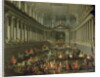 A Cavalcade in the Winter Riding School of the Vienna Hof to celebrate the defeat of the French army at Prague, 1743 by Martin van Mytens or Meytens