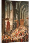 The Investiture Joseph II following his coronation as Emperor of Germany in Frankfurt Cathedral, 1764 by Martin van Mytens or Meytens