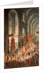 The Investiture Joseph II following his coronation as Emperor of Germany in Frankfurt Cathedral, 1764 by Martin van Mytens or Meytens
