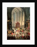 The Coronation of Joseph II as Emperor of Germany in Frankfurt Cathedral, 1764 by Martin van Mytens or Meytens