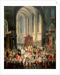 The Coronation of Joseph II as Emperor of Germany in Frankfurt Cathedral, 1764 by Martin van Mytens or Meytens
