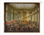 Empress Maria Theresa at the Investiture of the Order of St. Stephen, 1764 by Martin van Mytens or Meytens