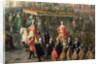 The coronation procession of Joseph II Emperor of Germany, in Romerberg, 1764 by Martin van Mytens or Meytens