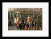 The coronation procession of Joseph II Emperor of Germany, in Romerberg, 1764 by Martin van Mytens or Meytens