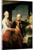 Kaiser Joseph II, and the Grand Duke Leopold of Tuscany, 1769, by Pompeo Girolamo Batoni