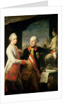 Kaiser Joseph II, and the Grand Duke Leopold of Tuscany, 1769, by Pompeo Girolamo Batoni