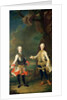 Joseph and Leopold, sons of Francis I and Maria Theresa of Austria, later Joseph II and Leopold II by Martin van Mytens or Meytens