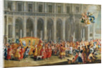 The Departure of Alois Thomas von Harrach, Viceroy of Naples from the Palazzo Reale di Capodimonte by Nicolo Maria Russo or Rossi
