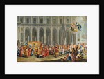 The Departure of Alois Thomas von Harrach, Viceroy of Naples from the Palazzo Reale di Capodimonte by Nicolo Maria Russo or Rossi
