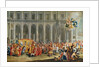 The Departure of Alois Thomas von Harrach, Viceroy of Naples from the Palazzo Reale di Capodimonte by Nicolo Maria Russo or Rossi