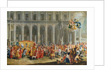 The Departure of Alois Thomas von Harrach, Viceroy of Naples from the Palazzo Reale di Capodimonte by Nicolo Maria Russo or Rossi