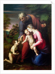 Holy Family with John the Baptist, 1513/14 by Sanzio of Urbino Raphael
