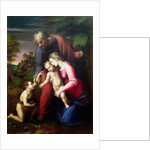 Holy Family with John the Baptist, 1513/14 by Sanzio of Urbino Raphael