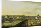 The Belvedere from Gesehen, Vienna by Bernardo Bellotto