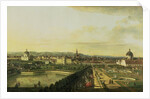 The Belvedere from Gesehen, Vienna by Bernardo Bellotto