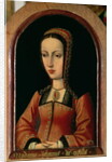Joanna or Juana `The Mad' of Castile daughter of Ferdinand II of Aragon and Isabella `The Catholic' of Castile by Master of the Legend of St. Madeleine