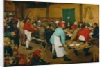 Peasant Wedding, 1568 by Pieter the Elder Bruegel