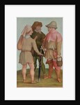 Three peasants, 16th or 17th century by Albrecht Durer or Duerer