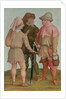 Three peasants, 16th or 17th century by Albrecht Durer or Duerer