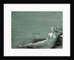 Reclining female nude, 1501 by Albrecht Dürer or Duerer