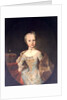 Archduchess Maria Josepha Habsburg-Lothringen, twelveth child of Empress Maria Theresa of Austria and Emperor Francis I by Martin van Mytens or Meytens