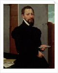 Giovanni Pietro Maffeis, Professor of Rhetoric at Genoa University and Secretary of the Republic, 1560-65 by Giovanni Battista Moroni