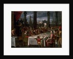 Wedding banquet of Grand Duke Ferdinand I of Tuscany, 1590 by Domenico Cresti Passignano