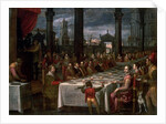 Wedding banquet of Grand Duke Ferdinand I of Tuscany, 1590 by Domenico Cresti Passignano