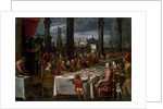 Wedding banquet of Grand Duke Ferdinand I of Tuscany, 1590 by Domenico Cresti Passignano