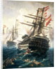 The Battle of Lissa, fought between the Austro-Hungarian Empire and Italy, in 1866 by Constantin Volanakis