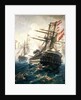 The Battle of Lissa, fought between the Austro-Hungarian Empire and Italy, in 1866 by Constantin Volanakis