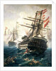 The Battle of Lissa, fought between the Austro-Hungarian Empire and Italy, in 1866 by Constantin Volanakis