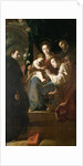 Mystical marriage of St. Catherine and the Christ Child with Peter the Martyr, 1617-21 by Domenico Fetti or Feti