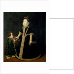 Girl with a dwarf, thought to be a portrait of Margarita of Savoy, daughter of the Duke and Duchess of Savoy, c.1595 by Sofonisba Anguissola