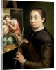 Self portrait at the Easel, 1556 by Sofonisba Anguissola