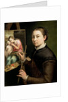 Self portrait at the Easel, 1556 by Sofonisba Anguissola