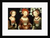 Three princesses of Saxony, Sibylla, Emilia and Sidonia, daughters of Duke Heinrich of Frommen, c.1535 by Lucas the Elder Cranach