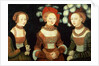 Three princesses of Saxony, Sibylla, Emilia and Sidonia, daughters of Duke Heinrich of Frommen, c.1535 by Lucas the Elder Cranach