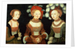 Three princesses of Saxony, Sibylla, Emilia and Sidonia, daughters of Duke Heinrich of Frommen, c.1535 by Lucas the Elder Cranach