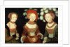 Three princesses of Saxony, Sibylla, Emilia and Sidonia, daughters of Duke Heinrich of Frommen, c.1535 by Lucas the Elder Cranach